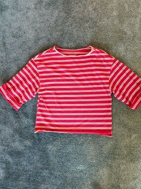 We The Free Pink & White Striped Boxy Tunic